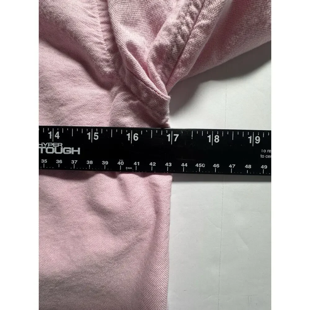 Ralph Lauren Boys M 10-12 Pink Oxford Button Down Shirt Pony Logo Cotton